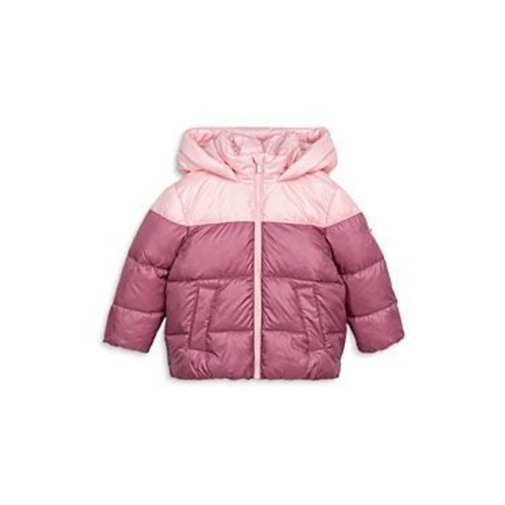 Miles the Label‎ Girls' Color Block Hooded Puffer Jacket - Baby Size 12M